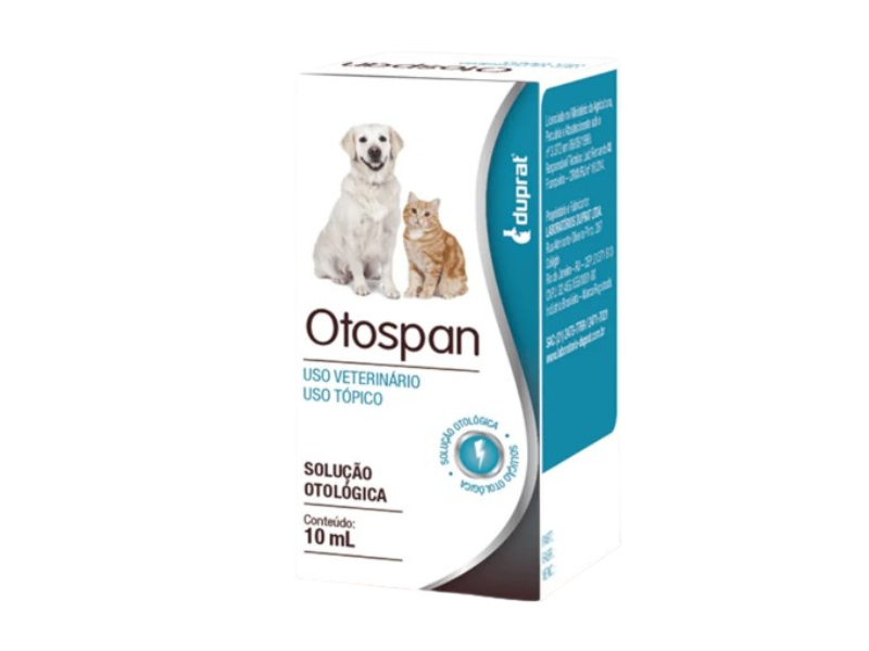 Otospan Solução Otológica para cães e gatos 10 ml